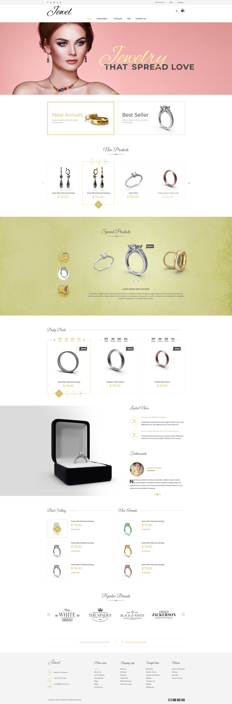 Jewelers web design portfolio