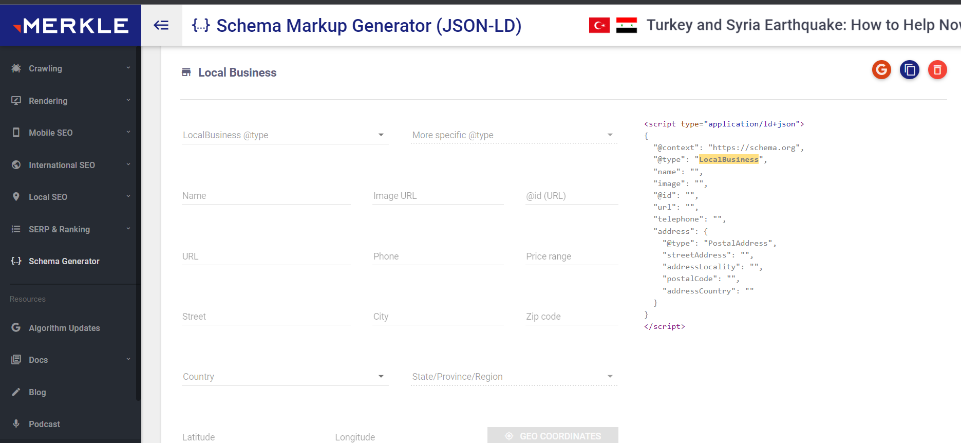 schema markup generator tool